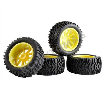 Колёса внедорожные HSP (#08043Y) Wheels 10 Spoke Yellow 4 pcs