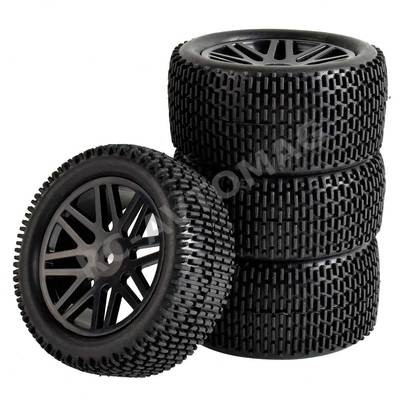 Колёса багги HSP (#06101BK) Wheels 8 Spoke Black 4 pcs