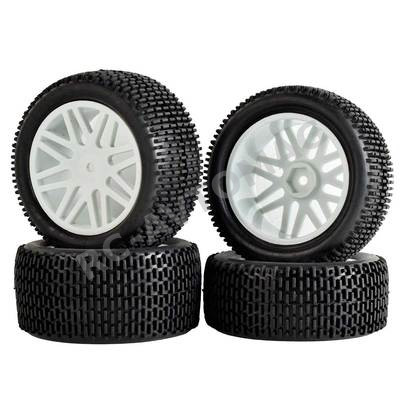 Колёса багги HSP (#06101W) Wheels 8 Spoke White 4 pcs