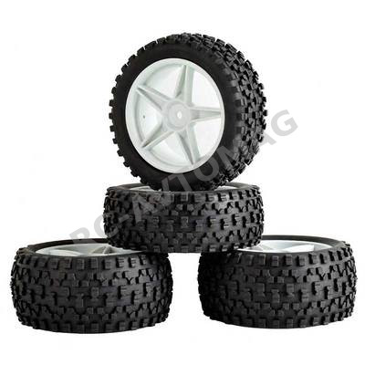 Колёса багги HSP (#06008W) Wheels 5 Spoke White 4 pcs