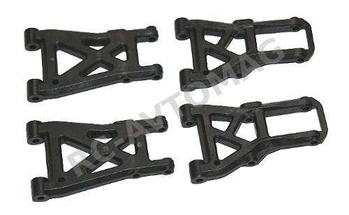Комплект пластиковых рычагов 3Racing (#TA05-18) Carbon Fiber F&R Suspension Arm Set