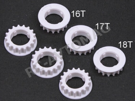 Шестерни центральные 3Racing (#TA05-21A) Center Bulk Pulley Gear 16T, 17T and 18T For TA-05