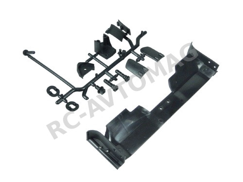 Спойлер задний с креплением 3Racing (#FGX-105) Plastic Parts Part E For 3racing Sakura FGX
