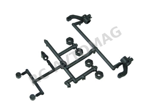 Кулаки поворотные со ступицей 3Racing (#FGX-107) Plastic Parts Part G For 3racing Sakura FGX