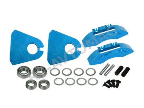 Суппорта тормозные имитация 3Racing (#3RAC-AD12/V3C/LB) Realistic Front Brake Bot For 3RAC-AD12/V3- Light Blue