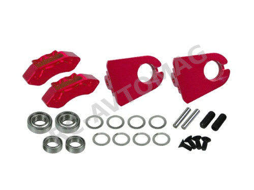 Суппорта тормозные имитация 3Racing (#3RAC-AD12/V3D/RE) Realistic Rear Brake Bot For 3RAC-AD12/V3 - Red