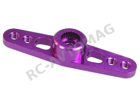 Качалка 3Racing (#3RAC-HKD30/PU) 3.0 mm Aluminium Double Servo Arm For Ko Propo/Sanwa - Purple