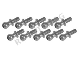 Шаровые 3Racing (#3RAC-BS4810/TI) 4.8mm Ball Stud L=10 (10 pcs) - Titanium