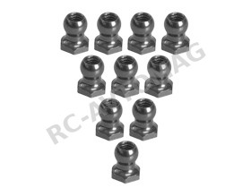 Шаровые 3Racing (#3RAC-BS48H5/BL) 4.8mm Ball Stud L=5 (10 pcs) - Black
