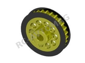 Шестерня центральная 27 T (пуля) 3Racing (#3RAC-3PY/27) Aluminum Center Pulley Gear T27