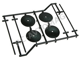 Диски 3Racing (#WH-06/BL) 1/10 Type Set Holder (4 pcs)- Black