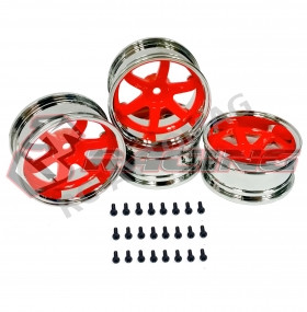 Диски 3Racing (#WH-34/FO) T37 6-Spoke Rim _8J-11J-Fluorescent Orange