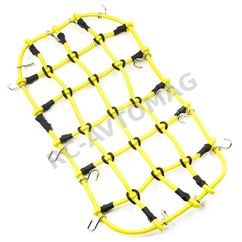 Сетка для багажника Yeah Racing (#YA-0560YW) 1/10 RC Crawler Scale Accessory Luggage Net 200mm x 110mm Yellow