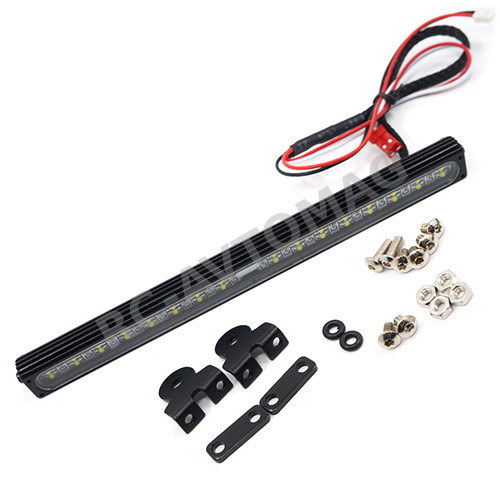 Сонары Yeah Racing (#YA-0546) 1/10 Aluminum White Super Bright LED Light Bar Black for RC Truck Crawler