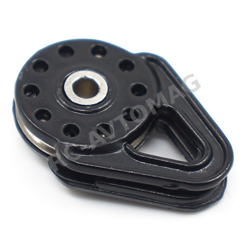 Блок рывка лебёдки Yeah Racing (#YA-0460BK) Heavy Duty Winch Snatch Block Black