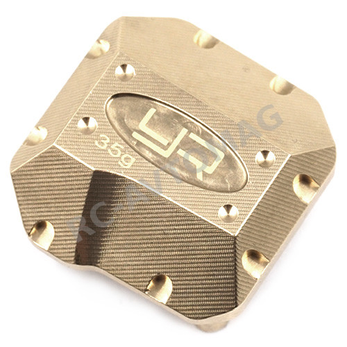 Крышка дифференциала Yeah Racing (#AXSC-006) Brass Diff Cover For Axial SCX10 II