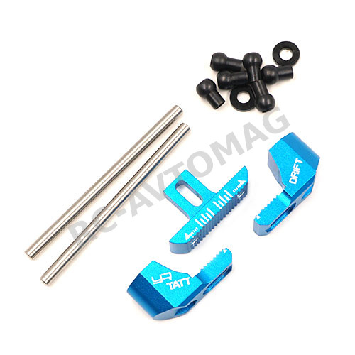 Крепление рычагов настраиваемое Yeah Racing (#TATT-019BU) Aluminum Rear Adjustable Suspension Mount For TT-02 RWD Drift TATT-S03 Blue