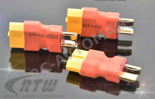 Коннектор Amass (#AM-ADP020) Connector XT60-T (Female-Male) 1 pcs