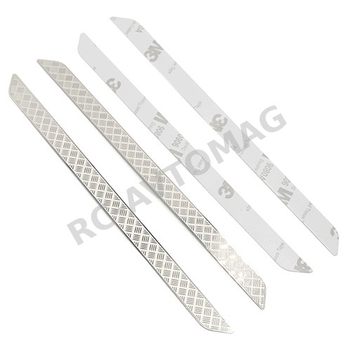 Накладки на подножки Yeah Racing (#TRX4-022) Stainless Steel Diamond Rock Rails Plate for Traxxas TRX-4