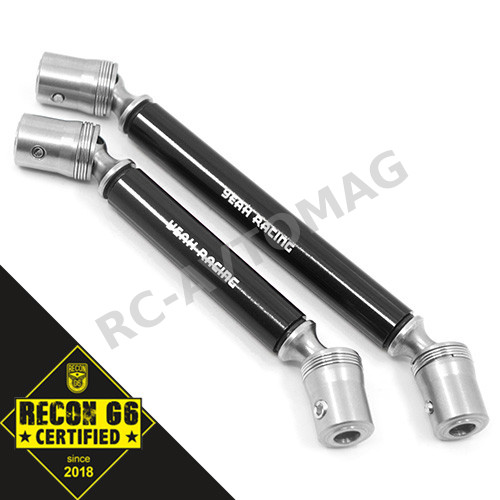 Карданы передний/задний Yeah Racing (#TRX4-015BK) Stainless Steel Front & Rear Center Shaft Set Black (Ver.2) For Traxxas TRX-4 'G6 Certified