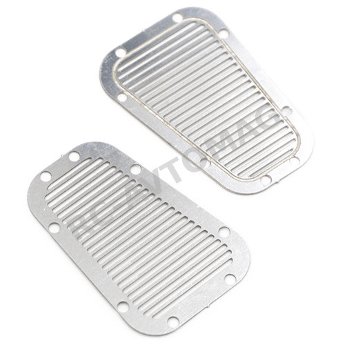 Накладки на крылья Yeah Racing (#TRX4-021) Stainless Steel Front Hood Vent Plate for Traxxas TRX-4