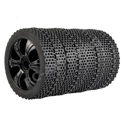 Колёса багги HSP (#801003BK) Wheels 6 Spoke Black 4 pcs