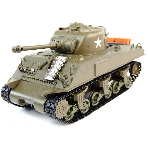 Радиоуправляемый танк Heng Long (#HL3898-1) Sherman с эффектами звука и дыма 1:16
