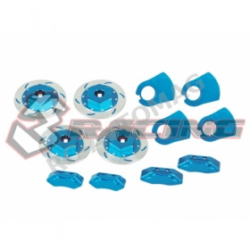 Тормозные диски имитация 3Racing (#3RAC-ADM12/LB) Realistic Brake Disk Set - Light Blue For M Chassis