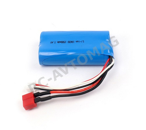 Аккумулятор Li-Ion HUAYPG (#7.4V18650/3000T+XH)  7.4V 3000mah 10C Connector T