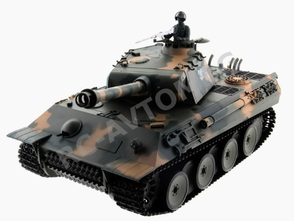 Радиоуправляемый танк Heng-Long (#HL3819-1) German Panther "Пантера"  с эффектами звука и дыма 1:16