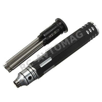 Набор шестигранников RCTurn (#RTT11037) HSS Black B 4 in 1 Magnetic Screwdriver Set 1.5/2.0/ 2.5/3.0mm HSS Tips