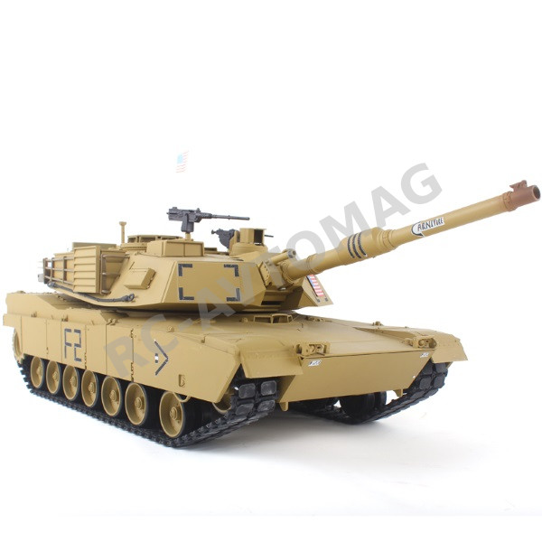 Радиоуправляемый танк Heng Long (#HL3918-1) U.S.A M1A2 Abrams RC Main Battle Tank с эффектами звука и дыма 1:16