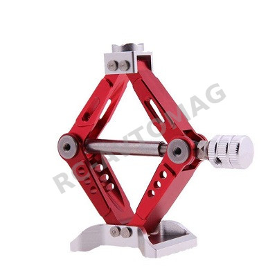 Домкрат металлический масштабный RC Turn (#RTEL01014) Jack Stand 6 Ton Scale, Aluminum Alloy, Adjustable  78x80x28mm