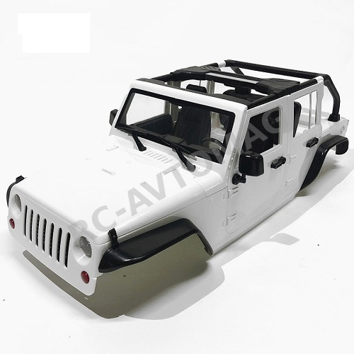 Кузов пластиковый RС4x4 (#CP01White) Wrangler SCX10  313mm PVC Кузов белый