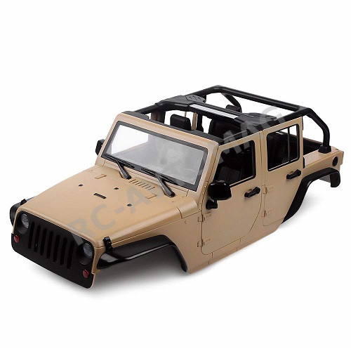 Кузов пластиковый RС4x4 (#CP01Brown) Wrangler SCX10  313mm PVC Кузов коричневый