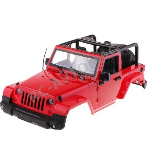Кузов пластиковый RС4x4 (#WRRed) SCX10/D90 JEEP JK 1/10 красный