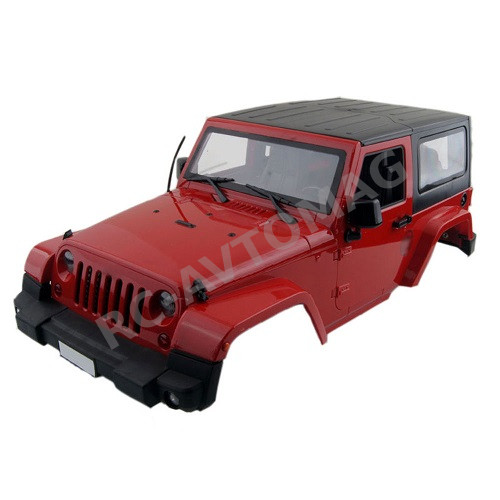 Кузов RC4x4 (#RubRed) Rubicon Hard Plastic Body 1/10 SCX10/D90 красный