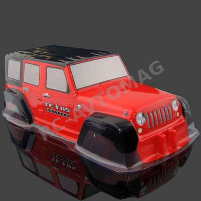 Кузов RС4x4 (#WranglerRed) Wrangler SCX10  313mm PVC Кузов