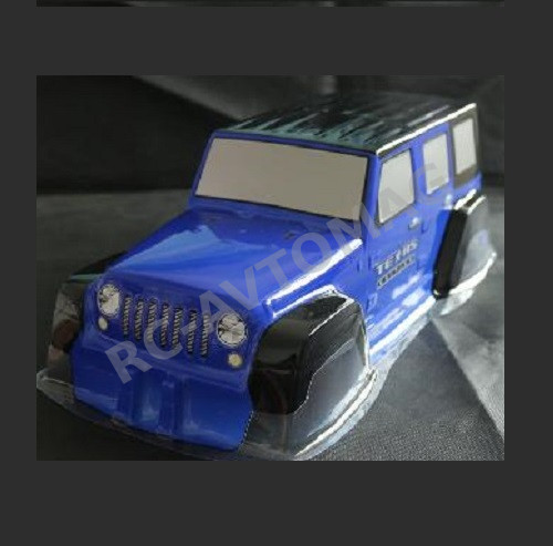 Кузов RС4x4 (#WranglerBlue) Wrangler SCX10  313mm PVC Кузов