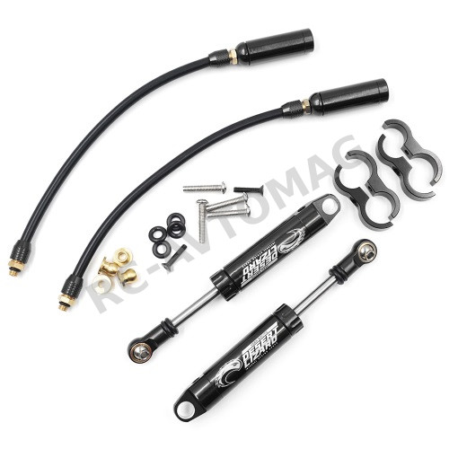 Амортизаторы Yeah Racing (#DDP-090BK) 90mm Desert Lizard Piggyback Internal Spring Damper Pair Black