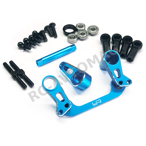 Рулевая рейка Yeah Racing (#TACC-001BU) Aluminum BearingSupported Steering Rack Blue For Tamiya CC01