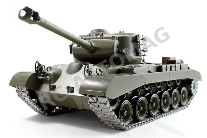 Радиоуправляемый танк  Heng Long (#HL3838-1) U.S.A M26 "Pershing" RC Heavy Tank с эффектами звука и дыма 1:16