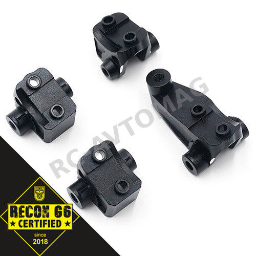 Линьки алюминиевые Yeah Racing (#TRX4-011BK) Aluminum Front & Rear Suspension Link Mount Set Black For Traxxas TRX-4