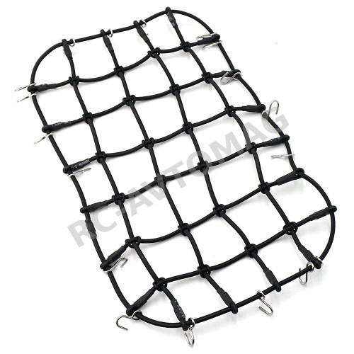 Сетка для багажника Yeah Racing (#TRX4-038) 1/10 Scale Accessory Luggage Net 250mm x 150mm Black For Traxxas TRX-4