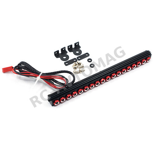Сонары Yeah Racing (#YA-0507RD) 1/10 Aluminum White LED Light Bar Red for Crawler