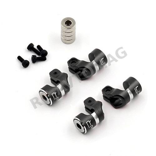 Крепление кузова магнитное Yeah Racing  (#YA-0533BK) Aluminum Magnetic Body Hole Marker Black For 6mm Bodyposts