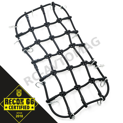 Сетка для багажника Yeah Racing (#YA-0560BK) 1/10 RC Crawler Scale Accessory Luggage Net 200mm x 110mm Black