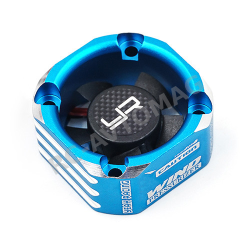 Вентилятор Yeah Racing (#YA-0576BU) Aluminum Case 30mm Booster Cooling Fan Blue