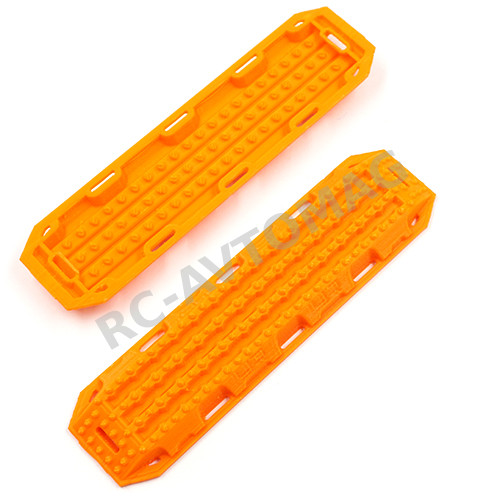 Декоративные траки Yeah Racing (#YA-0602OR) 1/10 RC Rock Crawler Accessory 3D Printed Plastic Recovery Ramps Sand Board Orange