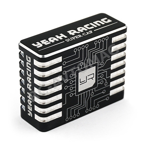 Охлаждение регулятора Yeah Racing (#YE-0027BK) Aluminum Case Hyper Booster Capacitor For RC Car Black